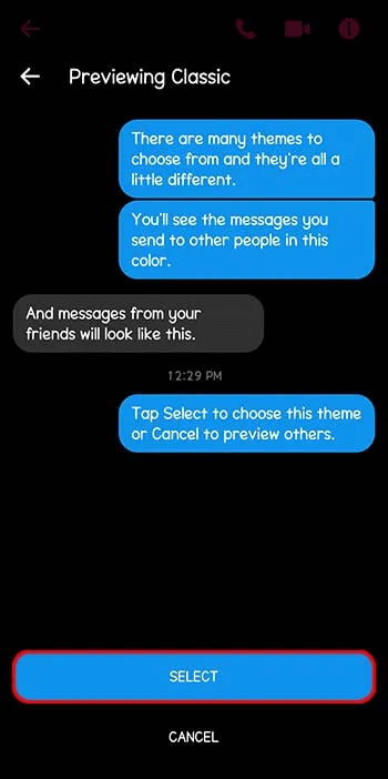 Reverting-the-Theme-to-the-Default-Setting-in-the-App-7 كيفية إزالة سمة افتراضية في Messenger