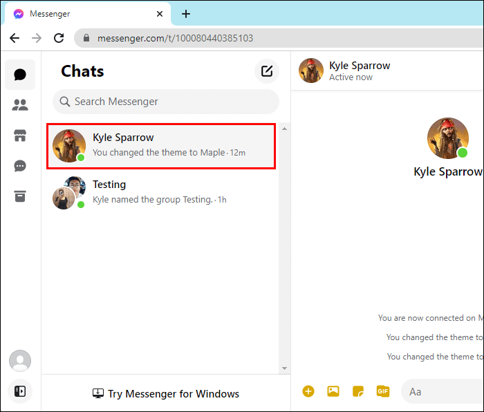 Reverting-the-Theme-to-the-Default-Setting-on-Desktop-2 كيفية إزالة سمة افتراضية في Messenger