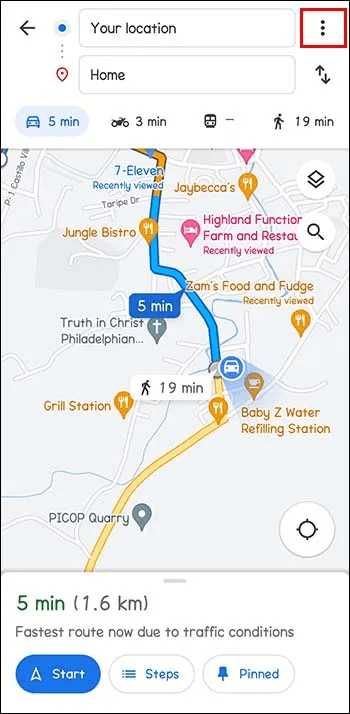 Screenshot_2023-06-07-09-03-00-80_3d9111e2d3171bf4882369f490c087b4 كيفية تجنب الطرق السريعة في Google Maps