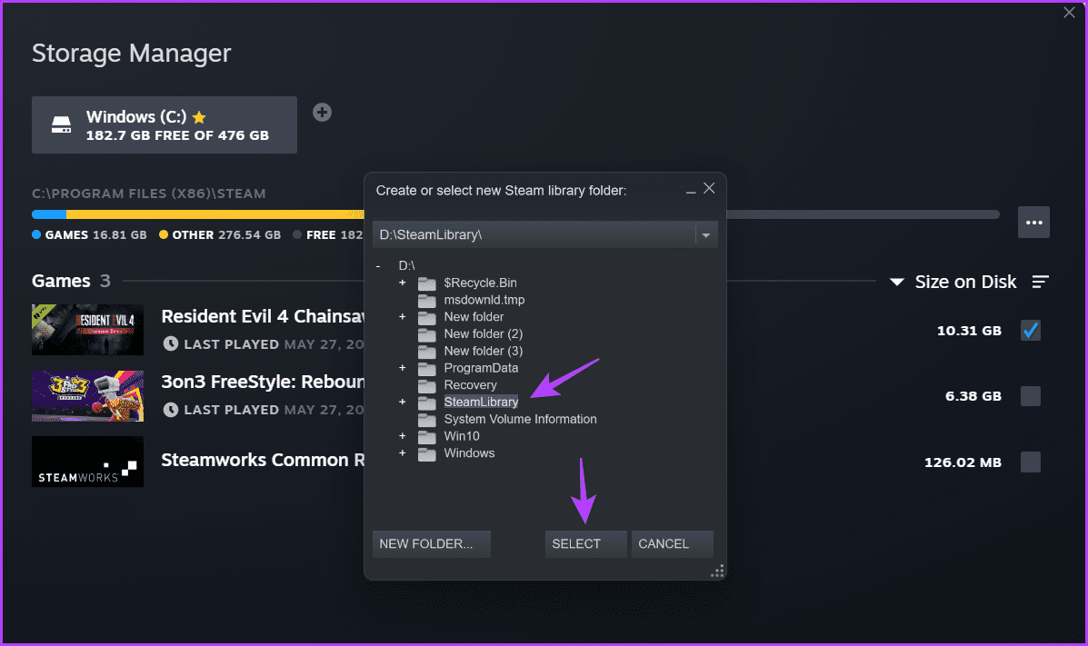 Select-option ما هو برنامج مدير تخزين Steam وكيفية استخدامه
