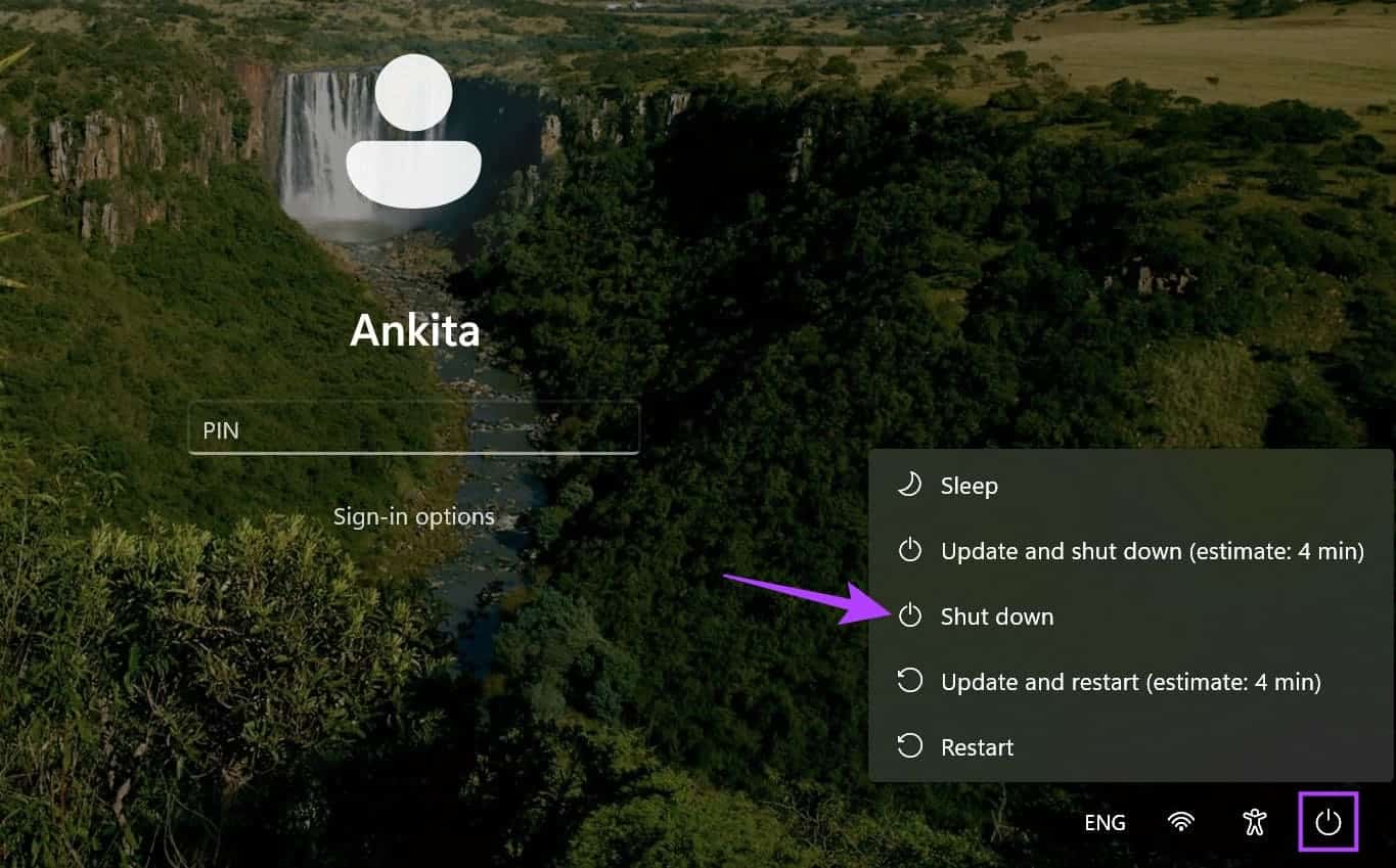 Shut-Down-Windows-11-1 7 طرق سهلة لإيقاف تشغيل Windows 11