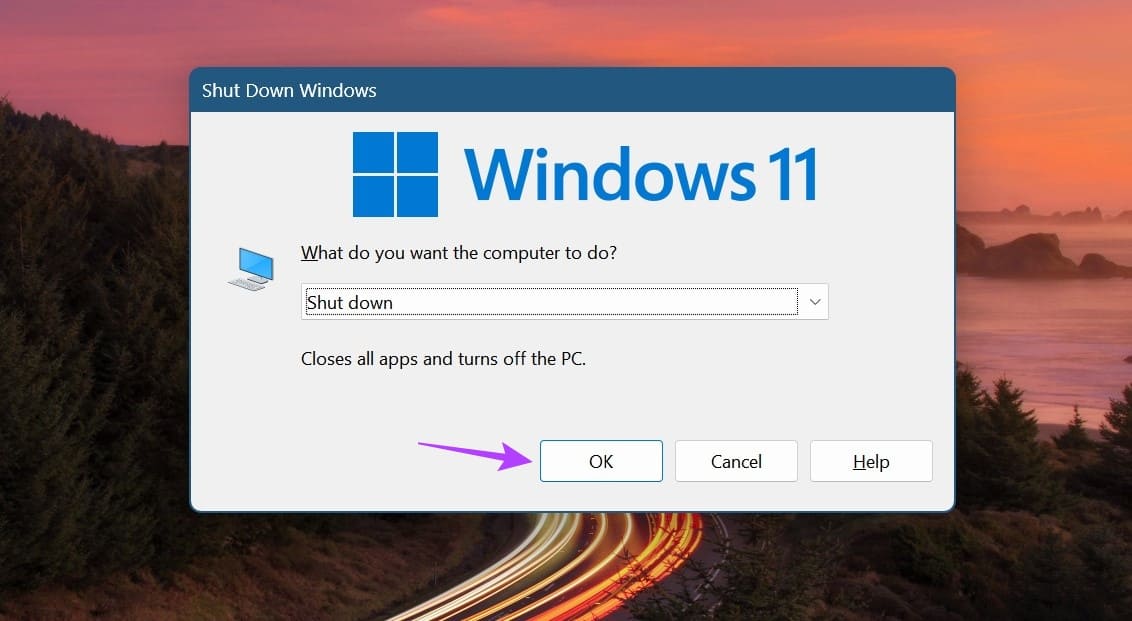 Shut-Down-Windows-11-4 7 طرق سهلة لإيقاف تشغيل Windows 11