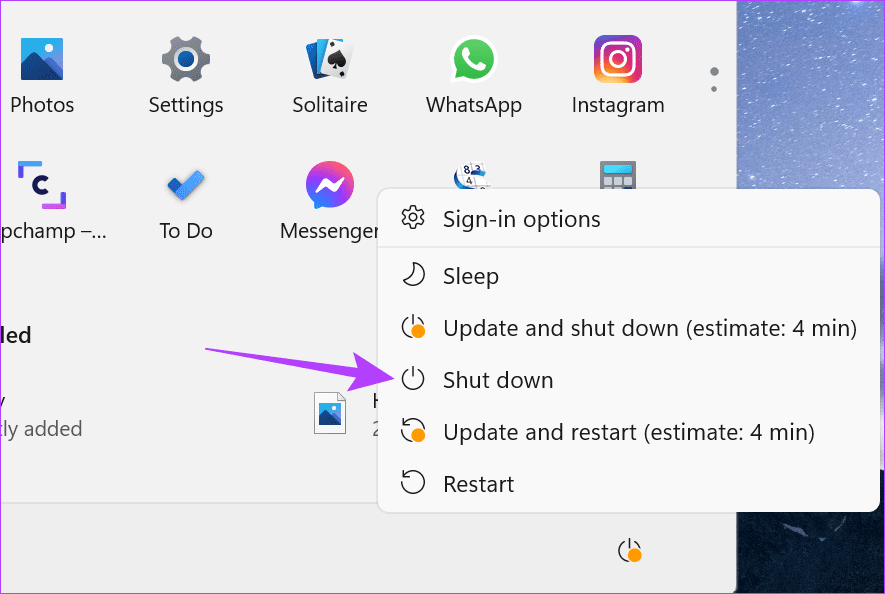 Shut-Down-Windows-11-7-1 7 طرق سهلة لإيقاف تشغيل Windows 11