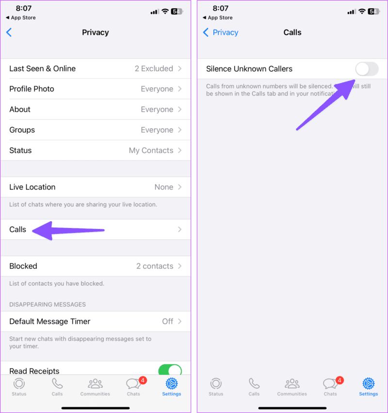 Silence-Unknown-Callers-on-WhatsApp-4-side-1441x1536-1 كيفية إسكات المتصلين غير المعروفين على WhatsApp