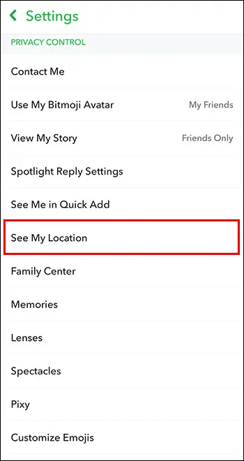 Snap-Map-3 كيفية تغيير الموقع على Snap Map
