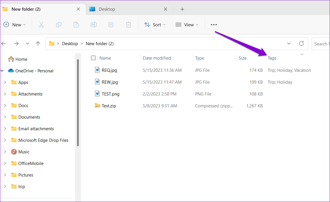 Sort-Files-Based-on-Tags-on-Windows كيفية إضافة علامات إلى الملفات للعثور عليها بسهولة في Windows 11