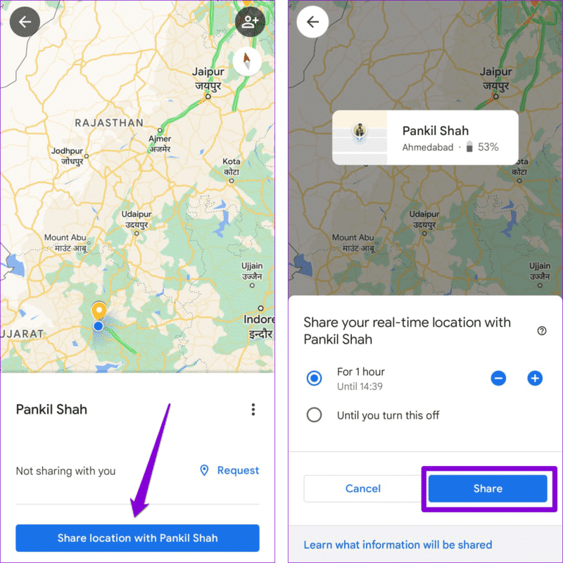 أفضل 8 طرق لإصلاح عدم تحديث مشاركة الموقع في Google Maps على Android و iPhone - %categories