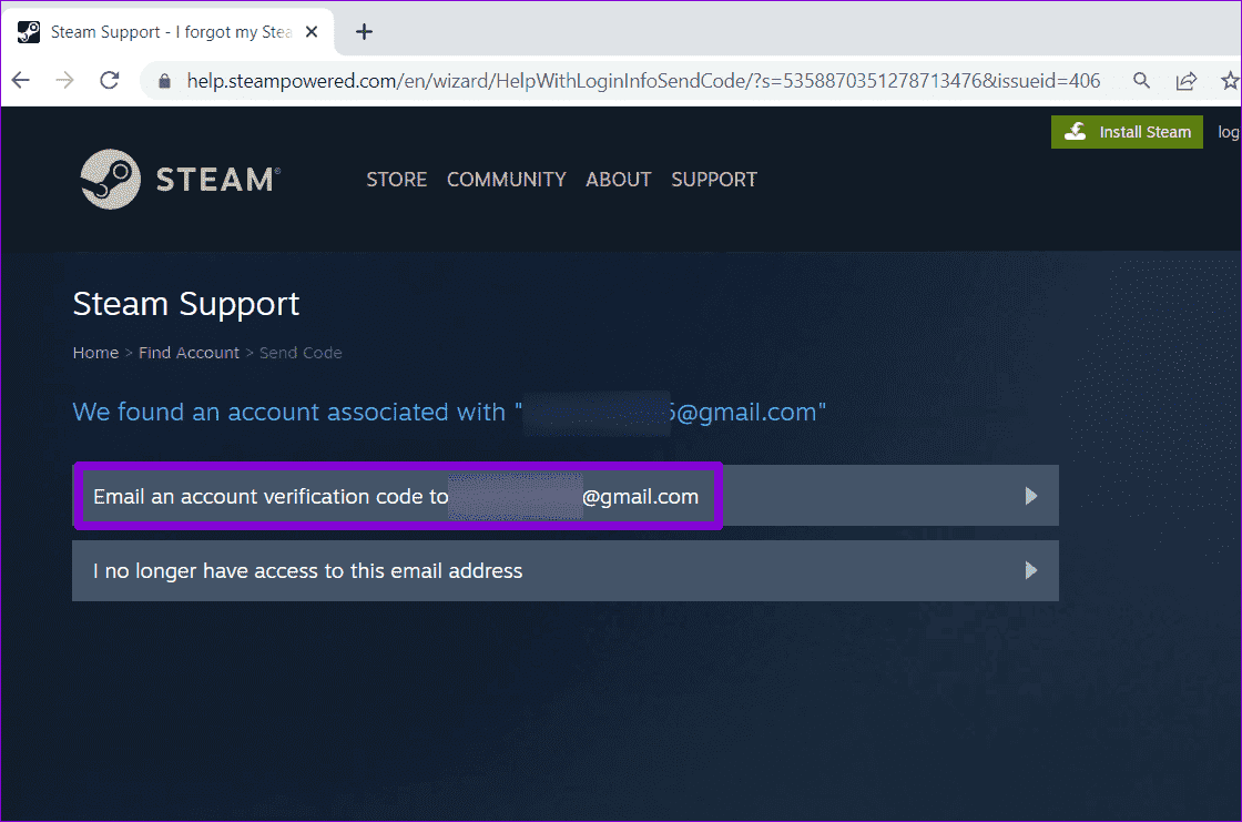 Steam-Account-Email-Verification أفضل 7 طرق لإصلاح ظهور رمز خطأ تسجيل الدخول E84 في Steam على Windows