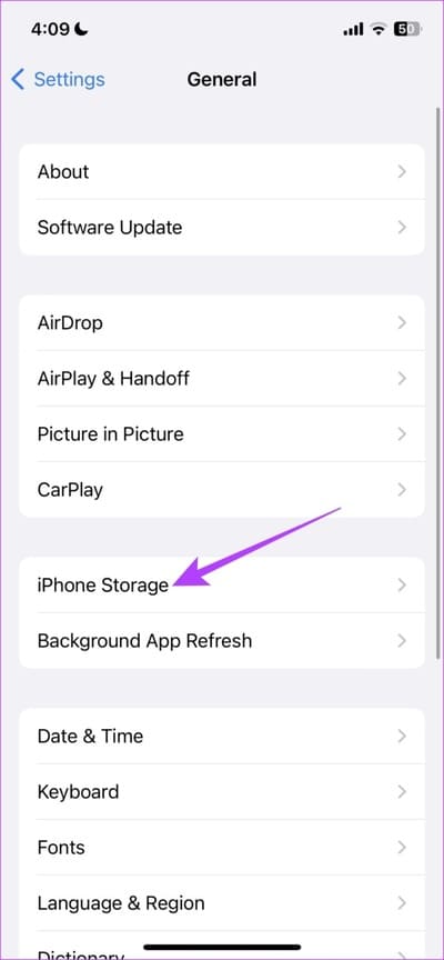 Tap-on-iPhone-Storage-711x1536-2 أفضل 5 إصلاحات لعدم تسجيل فيديو HDR على iPhone
