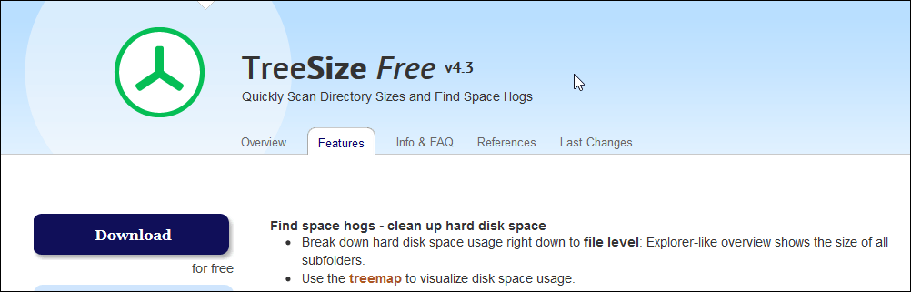 TreeSize_download_4d470f76dc99e18ad75087b1b8410ea9 كيفية توفير المساحة المستخدمة بواسطة ألعاب Windows 10 Symbolic Links