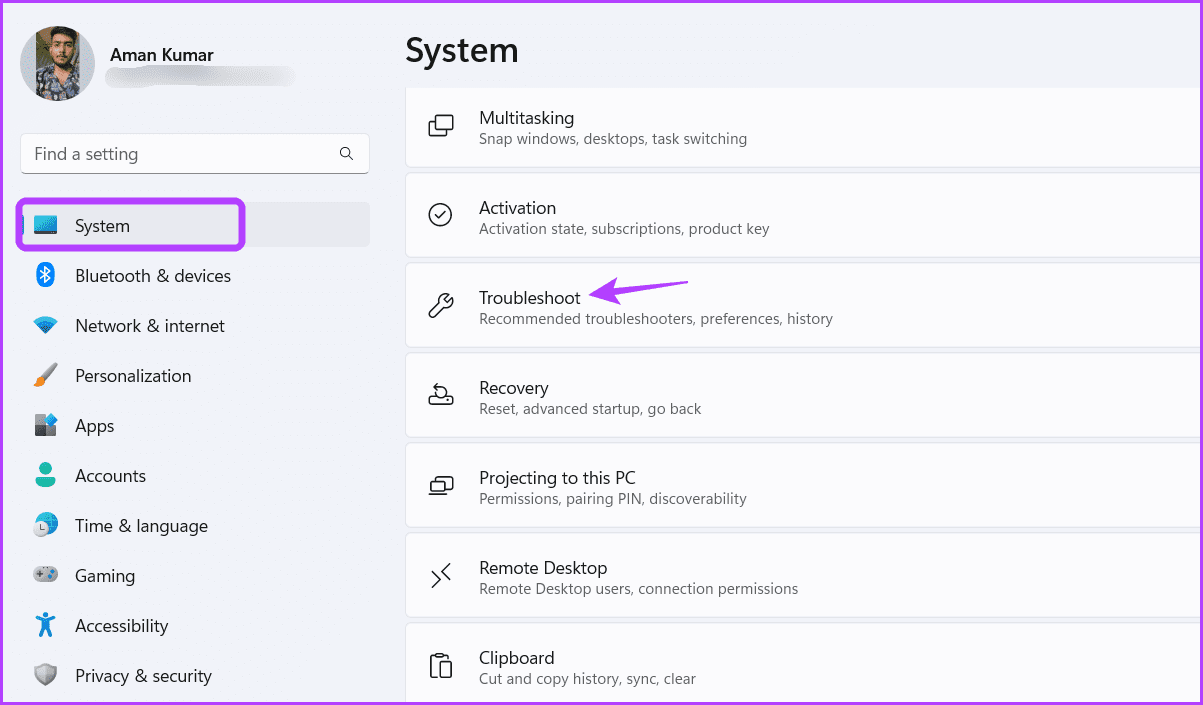 Troubleshoot-option 5 طرق سريعة للإصلاح لا يمكن تغيير خطة الطاقة في Windows 11