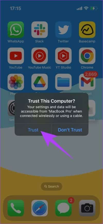 Trust-This-Computer كيفية إزالة iOS 17 Developer Beta من iPhone