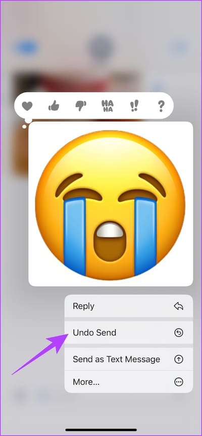 Undo-Send-Sticker كيفية إنشاء واستخدام الملصقات في iMessage على iOS 17