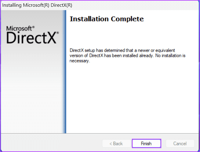 Update-DirectX-4 أفضل 7 طرق لإصلاح خطأ مطلوب GPU المتوافق مع D3D11 لتشغيل خطأ المحرك على Windows 11