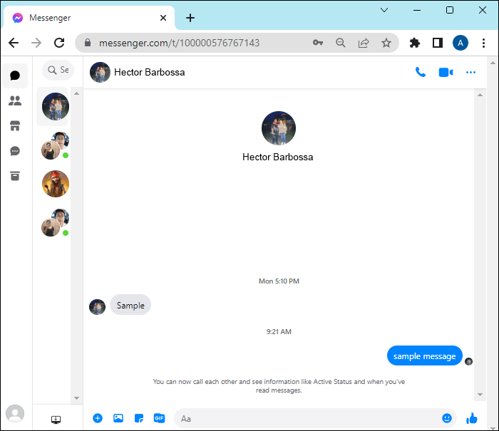 Using-Messenger-Website لماذا لا يمكنني إلغاء الإرسال في Facebook Messenger للجميع؟