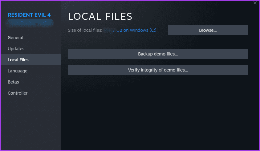 Verify-Integrity-of-Local-files أفضل 5 طرق لإصلاح تعطل Resident Evil 4 Remake على Windows 11
