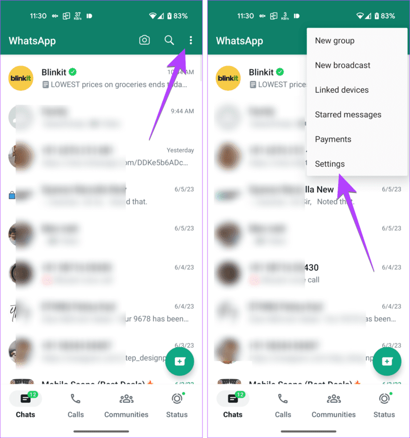 WhatsaApp-Android-Settings-new-1437x1536-1 كيفية التحقق من إصدار التطبيق على iPhone و Android