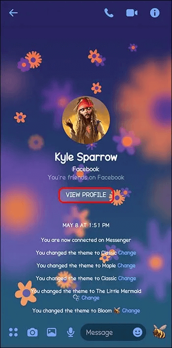 Word-Effects-Added-With-Themes-2 كيفية إزالة سمة افتراضية في Messenger