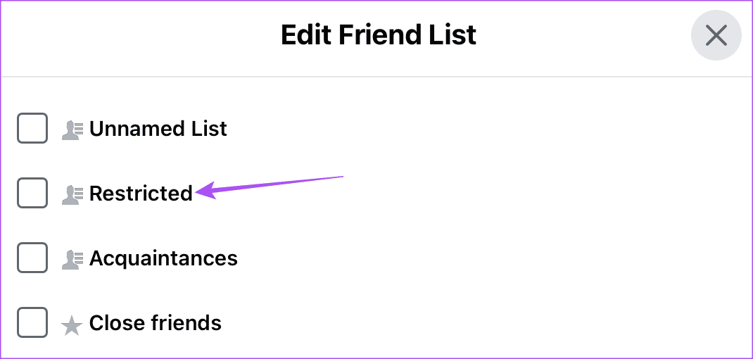 add-to-restricted-list-facebook كيفية إنشاء قائمة الأشخاص المقيدين على فيسبوك