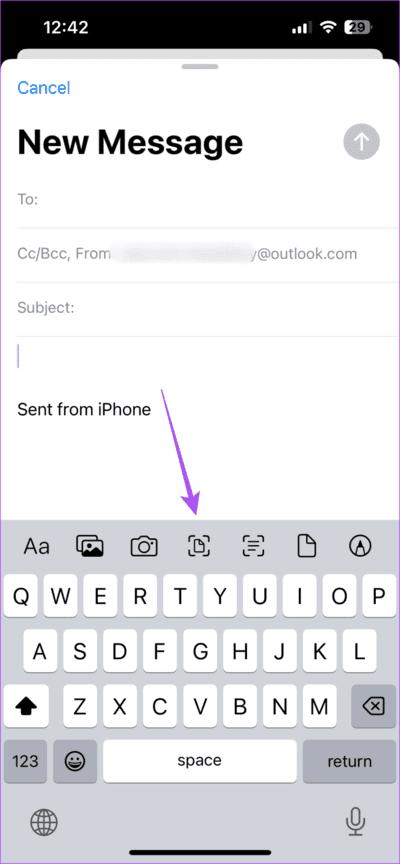 attach-document-photo-in-mail-app-iphone-711x1536-1 كيفية إرفاق الصور برسالة بريد إلكتروني في تطبيق Mail على iPhone و iPad و Mac