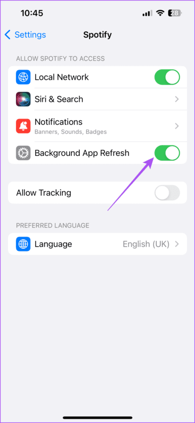 background-app-refresh-spotify-iphone-710x1536-1 أفضل 6 إصلاحات لعدم تنزيل ملفات البودكاست في Spotify على iPhone