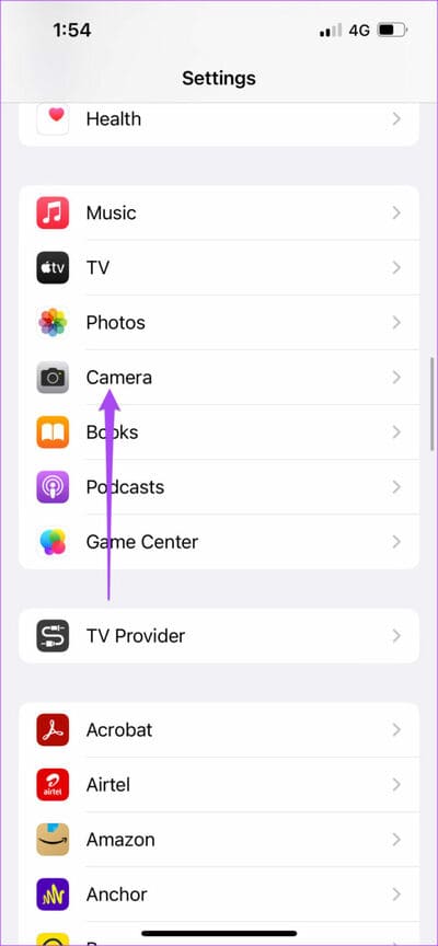 camera-settings-iphone-711x1536-1 أفضل 5 إصلاحات لعدم تسجيل فيديو HDR على iPhone