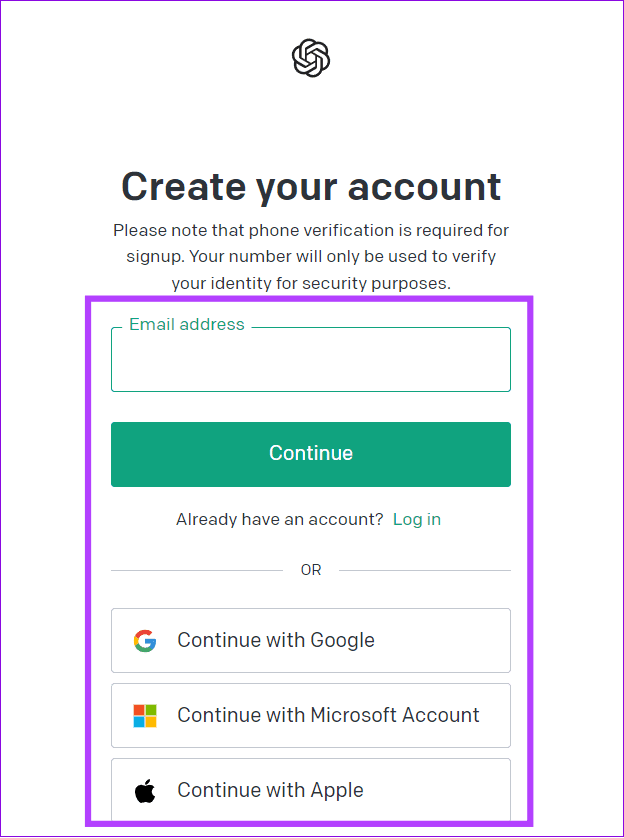 choose-the-authentication-method-of-your-choice 8 طرق لإصلاح لعدم عمل تسجيل الدخول إلى ChatGPT