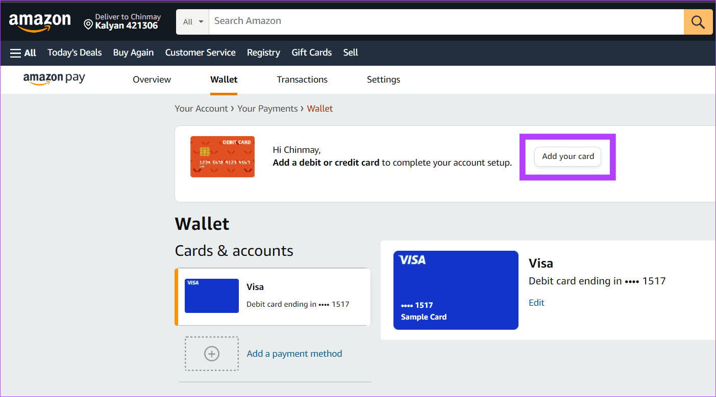 كيفية حذف بطاقة الائتمان من Amazon - %categories