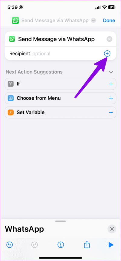 create-WhatsApp-contact-shortcuts-on-iPhone-18-710x1536-1 كيفية إنشاء اختصارات جهات اتصال WhatsApp على iPhone