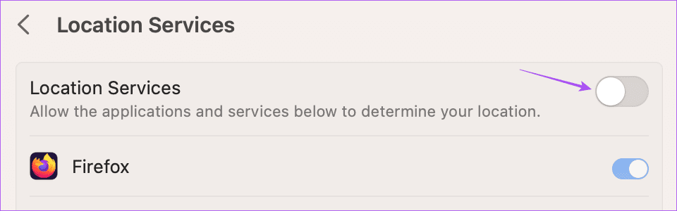 enable-location-services-mac أفضل 6 إصلاحات لعدم عمل الوضع الداكن في Microsoft Word على Mac