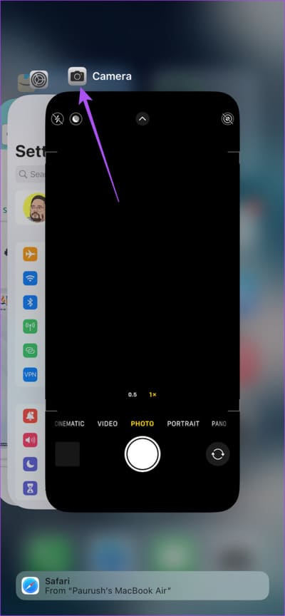 force-quit-camera-app-iphone-711x1536-1 أفضل 5 إصلاحات لعدم تسجيل فيديو HDR على iPhone
