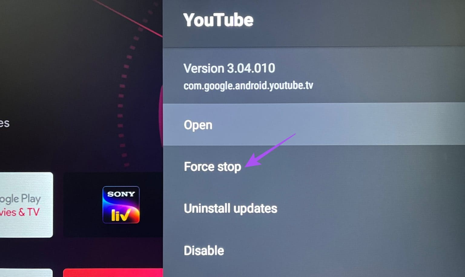 force-stop-youtube-app-settings-android-tv-1536x914-1 أفضل 7 إصلاحات لعدم إرسال YouTube إلى Android TV