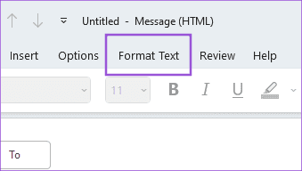 format-text-outlook-email-windows كيفية إضافة صور إلى بريد Outlook الإلكتروني ومضمنة في البريد الإلكتروني على الهاتف المحمول وسطح المكتب