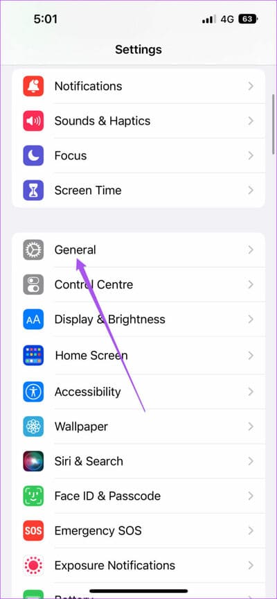 general-settings-iphone-3-711x1536-1 أفضل 5 إصلاحات لعدم تسجيل فيديو HDR على iPhone