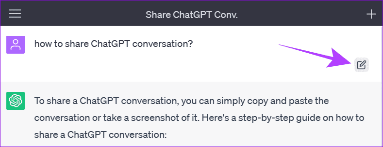 hit-the-edit-button-to-edit-the-prompt كيفية مشاركة محادثات ChatGPT
