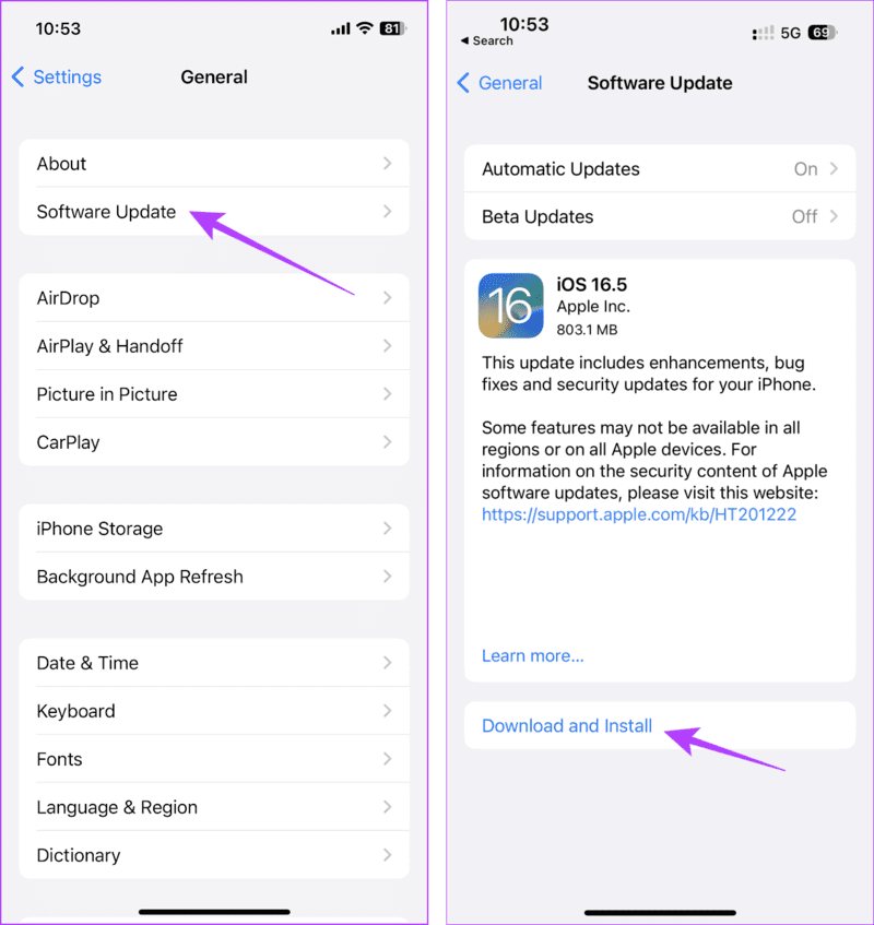 iOS-Update-1 9 طرق لإصلاح تأخير شاشة قفل iPhone في iOS 16 و iOS 17