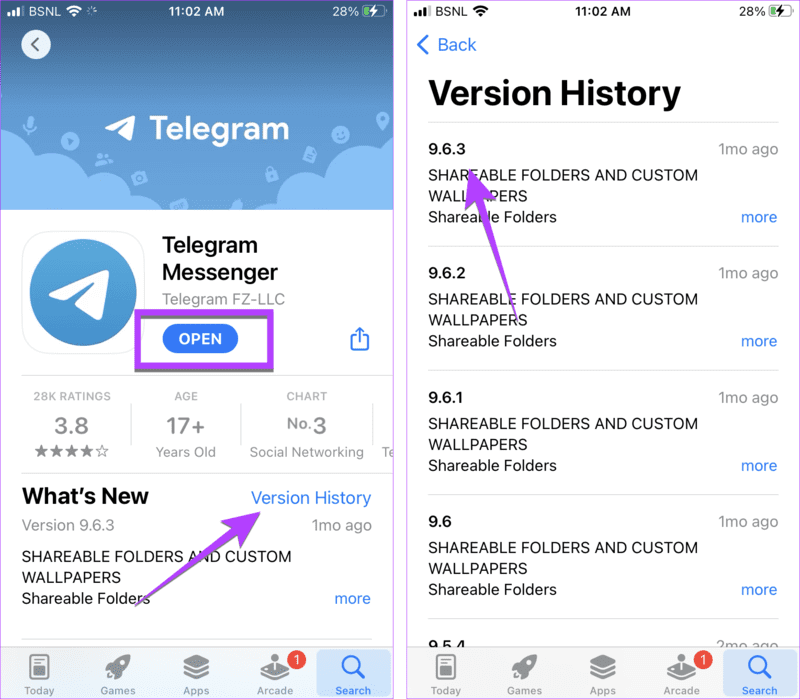 iPhone-App-store-App-Version كيفية التحقق من إصدار التطبيق على iPhone و Android