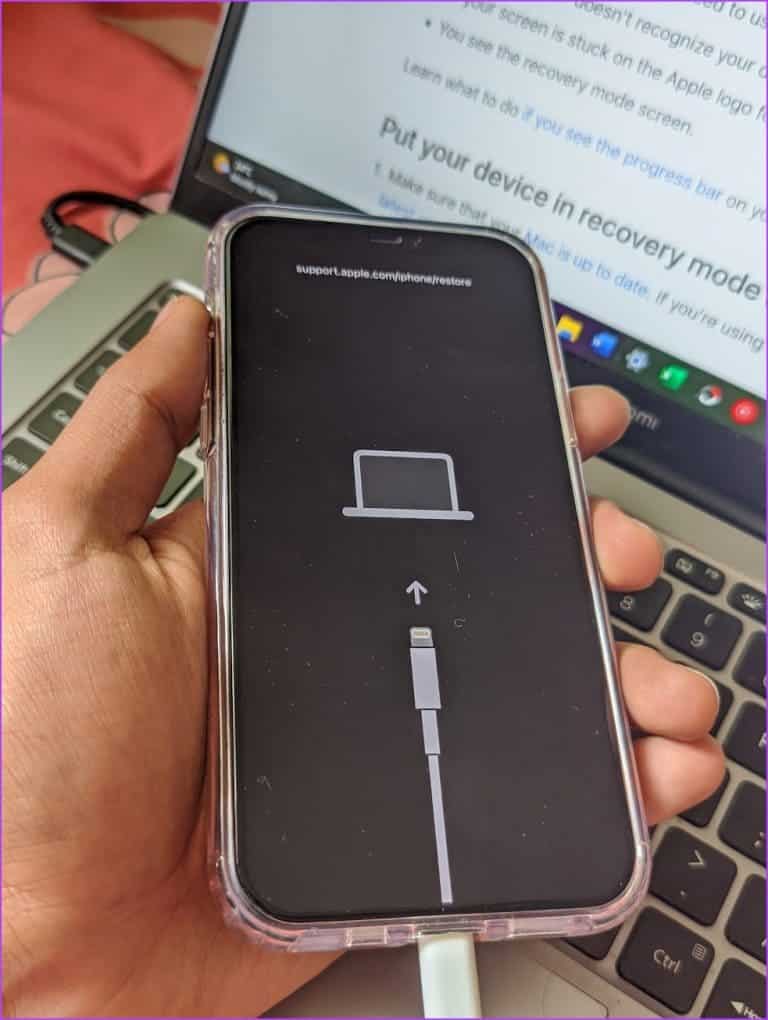 iPhone-Recovery-Mode-1-768x1020-1 كيفية إزالة iOS 17 Developer Beta من iPhone