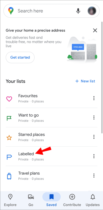 label1-e1687255158536 كيفية تعطيل التصنيفات في Google Maps