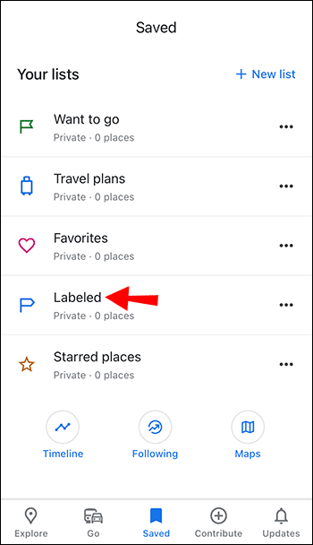 labeled-ios كيفية تعطيل التصنيفات في Google Maps