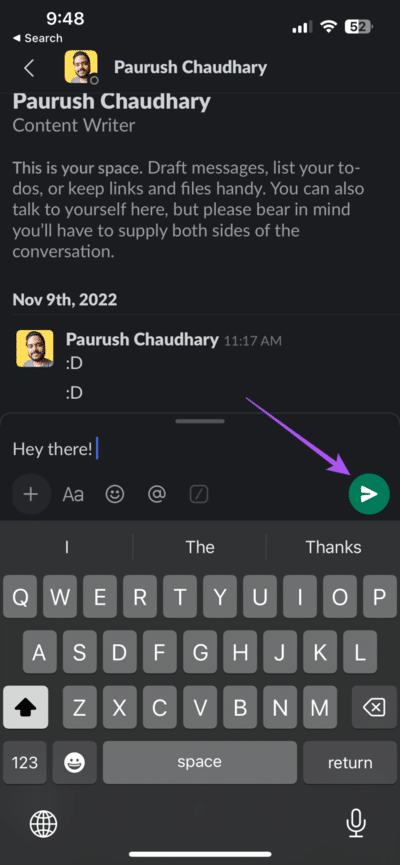 long-press-send-icon-slack-mobile-710x1536-1 كيفية جدولة الرسائل في Slack على الهاتف المحمول وسطح المكتب