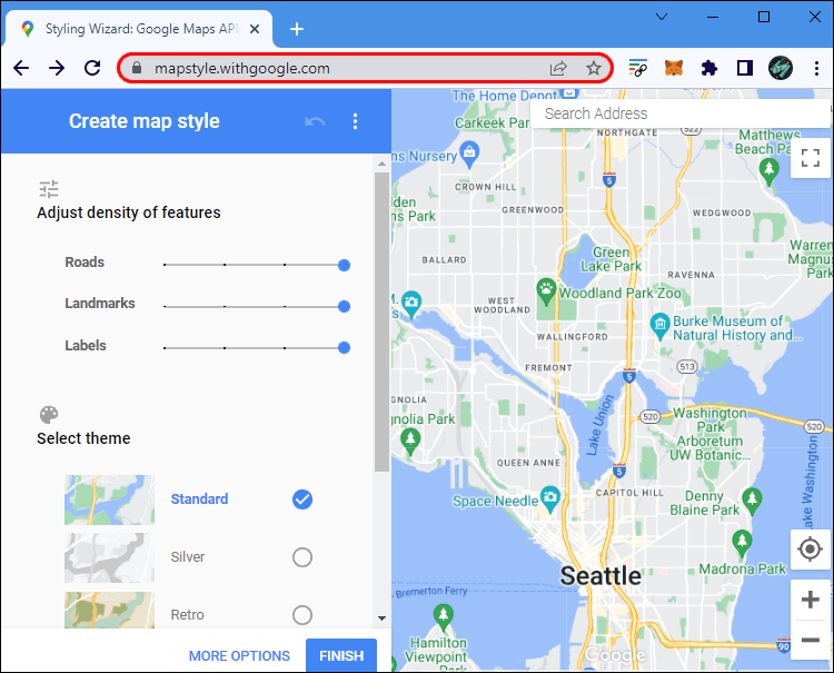 mapstyle-final كيفية تعطيل التصنيفات في Google Maps