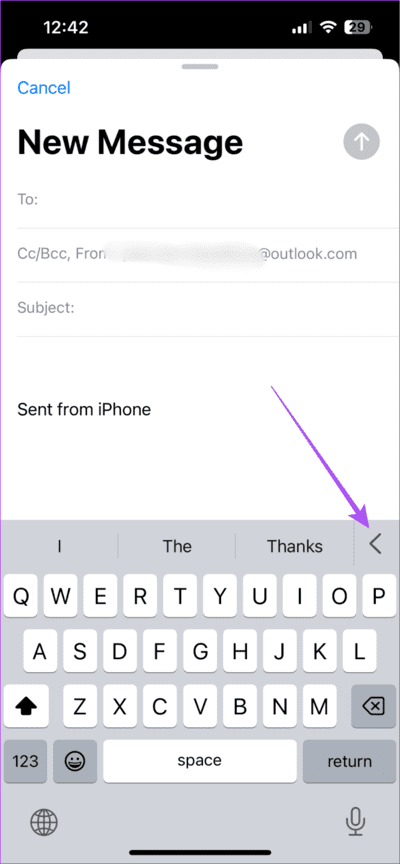 more-options-mail-app-iphone-711x1536-1 كيفية إرفاق الصور برسالة بريد إلكتروني في تطبيق Mail على iPhone و iPad و Mac