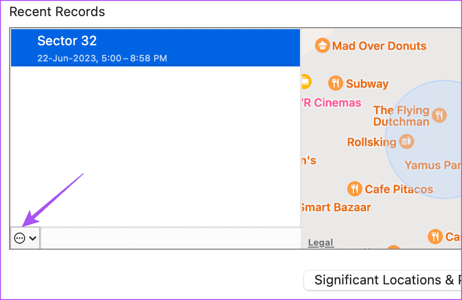more-options-significant-locations-Mac كيفية التحقق من سجل المواقع الجغرافية على iPhone و iPad و Mac