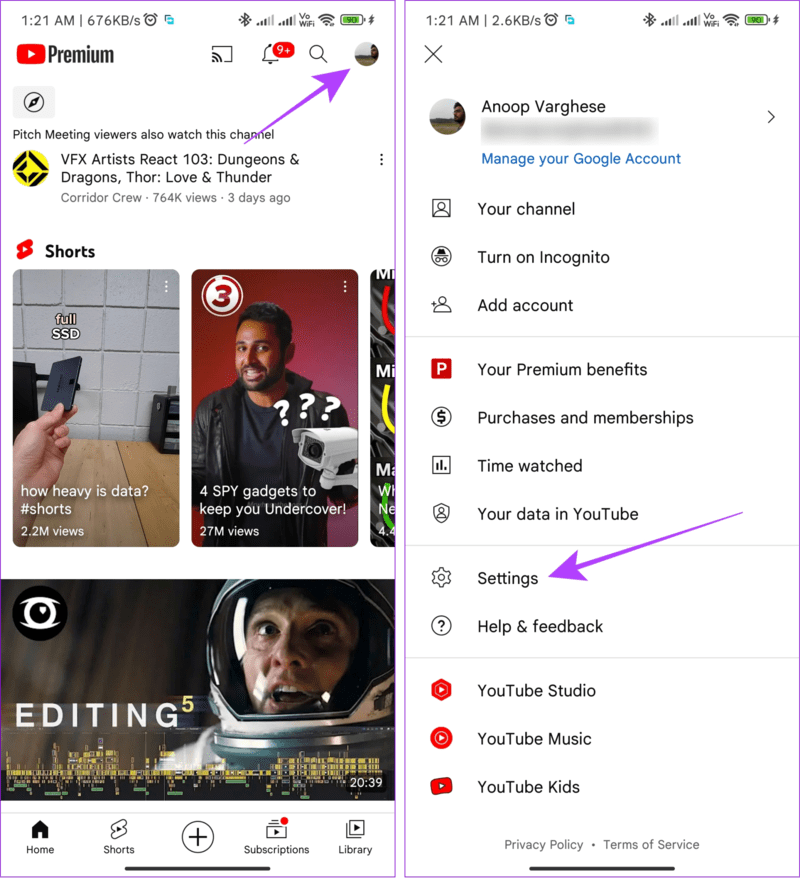 open-profile-and-tap-settings-1867x2048-1 كيف ترى سجل التعليقات على YouTube