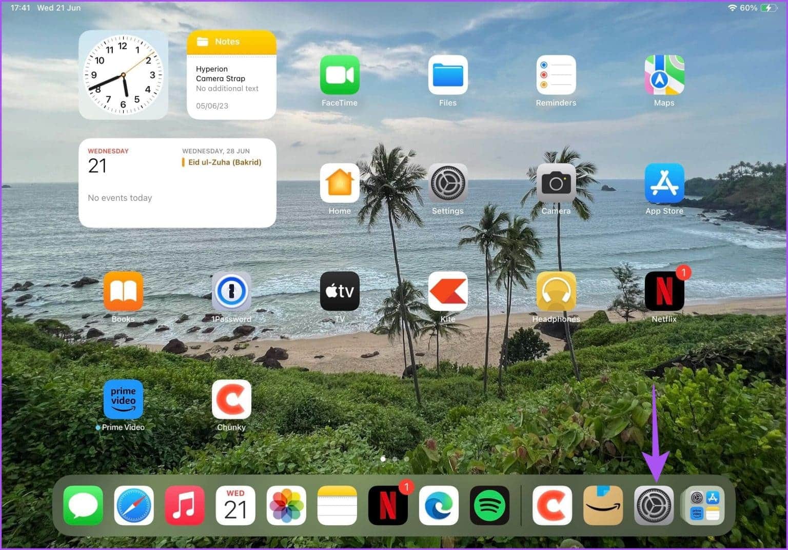 open-settings-on-ipad-1536x1073-1 كيفية التحقق من سجل المواقع الجغرافية على iPhone و iPad و Mac