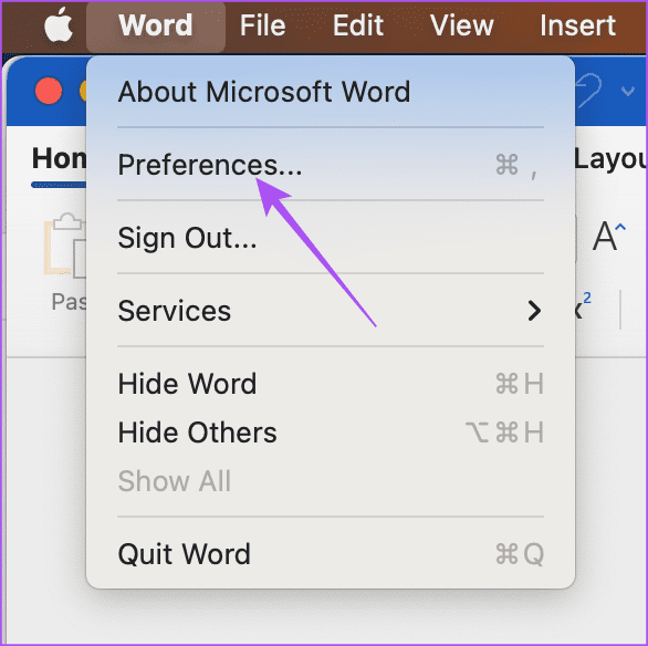 preferences-ms-word-mac-1 كيفية فرض الوضع الداكن في Microsoft Word على Windows و Mac
