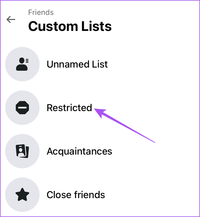 restricted-custom-lists-facebook كيفية إنشاء قائمة الأشخاص المقيدين على فيسبوك