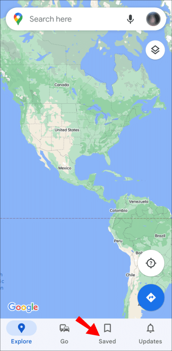 saved1-1-e1687255129159 كيفية تعطيل التصنيفات في Google Maps