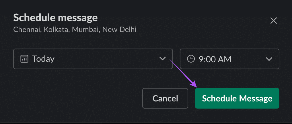 schedule-message-in-slack-on-desktop كيفية جدولة الرسائل في Slack على الهاتف المحمول وسطح المكتب